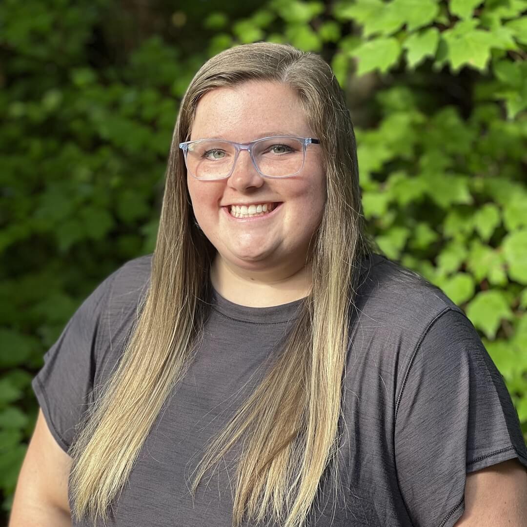 A woman wearing eyeglasses